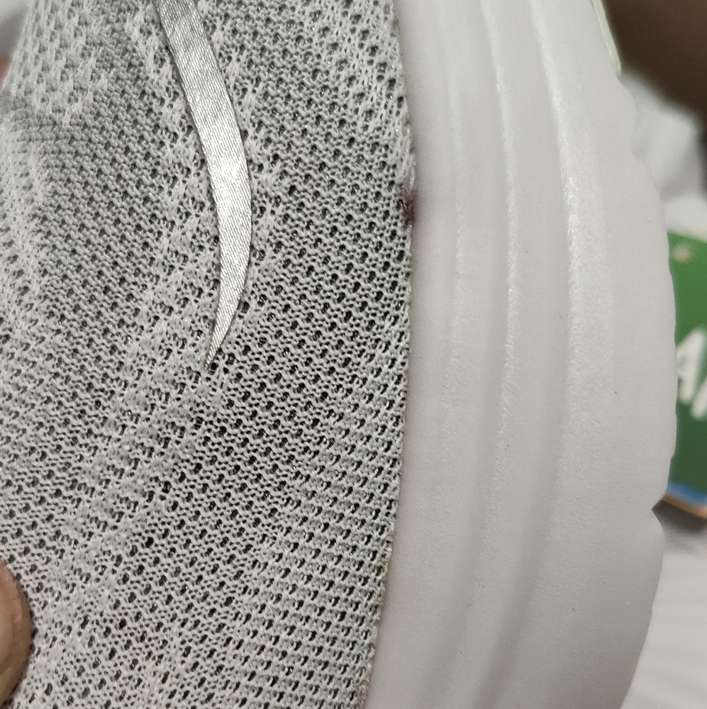 Skechers Light Gray and White Sneakers - Picture 8 of 10